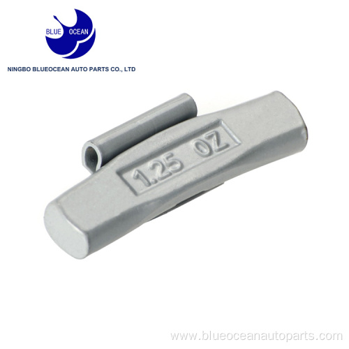 2.2mm gap P type steel wheel weights clip